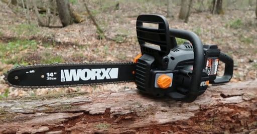 Worx 40v cordless chains with auto tension. Best battery powered chainsaw