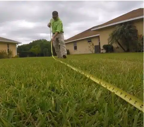 Measuring the volume of lawn