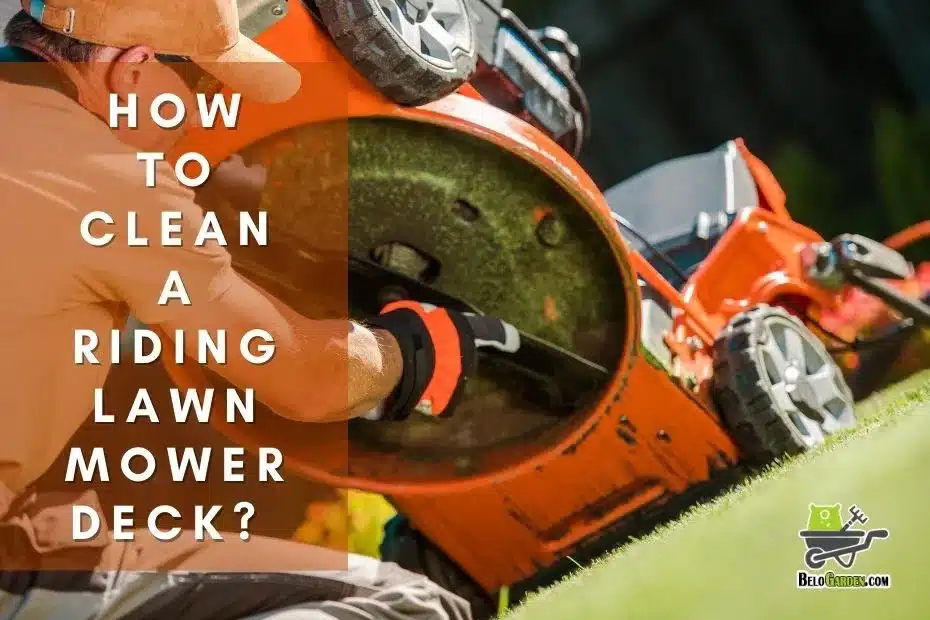 How to clean a riding lawn mower deck? Separate methods for with or without washing port