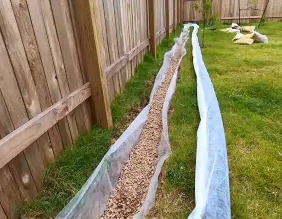 French drain is one the ways to dry up a muddy yard