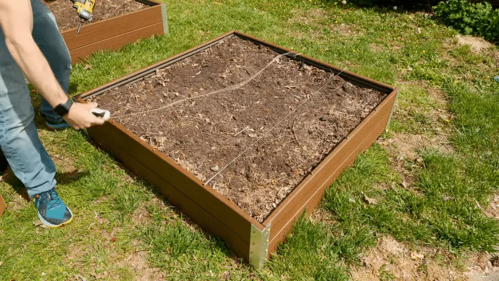 Composite wood for raised garden beds