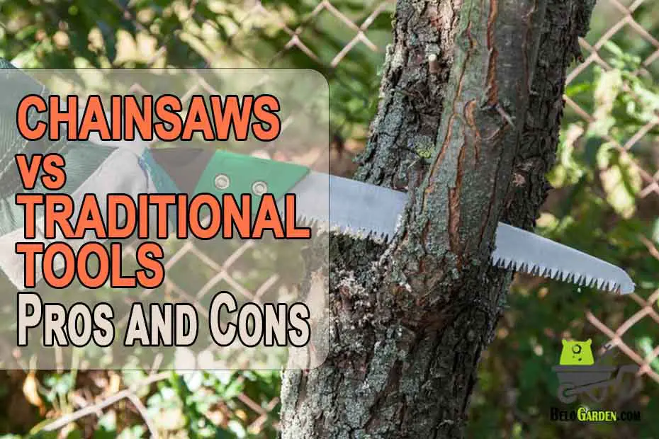 Chainsaws vs. Traditional tools: pros and cons in gardening